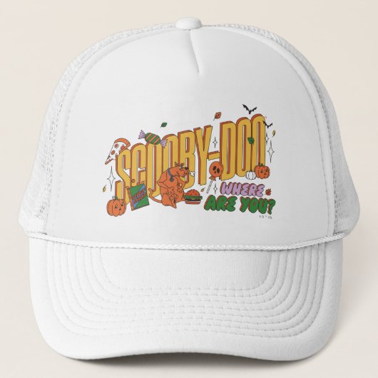Scooby-Doo Halloween Snack Logo Trucker Pet (Voorkant)
