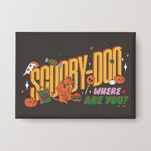 Scooby-Doo Halloween-snorlogo Button (Voorkant)