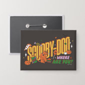 Scooby-Doo Halloween-snorlogo Button (Voorkant / Achterkant)