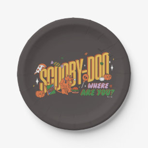 Scooby-Doo Halloween-snorlogo Papieren Bordje