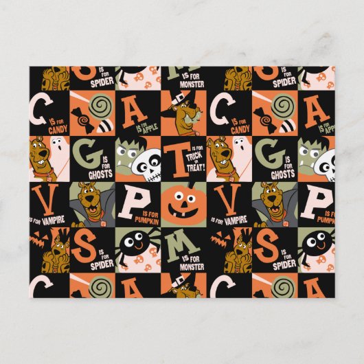 Scooby-Doo | Halloweenpatroon Briefkaart (Voorkant)