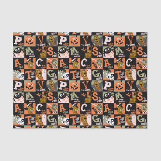 Scooby-Doo | Halloweenpatroon Tissuepapier (Voorkant)