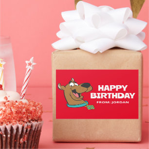 Scooby-Doo Happy Face Gefeliciteerd Rechthoekige Sticker