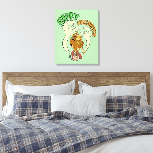 Scooby-Doo | Happy Halloween Canvas Afdruk (Insitu (Slaapkamer))