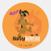 Scooby-Doo | Happy Haunting Ronde Sticker (Voorkant)