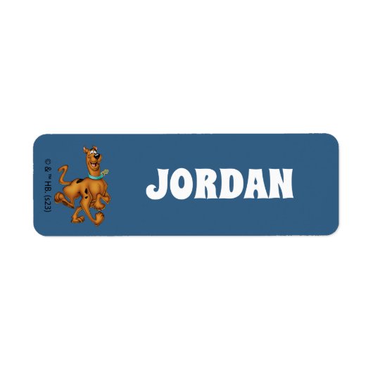 Scooby-Doo Happy Walk Etiket (Voorkant)