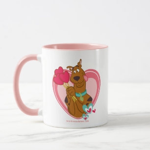 Scooby-Doo Holding Heart Lolipops Mok