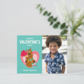 Scooby-Doo Holding Heart Lollipops Briefkaart (Staand voorkant)