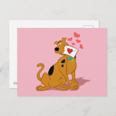Scooby-Doo - Holding Valentijn Envelope Feestdagenkaart (Voorkant / Achterkant)