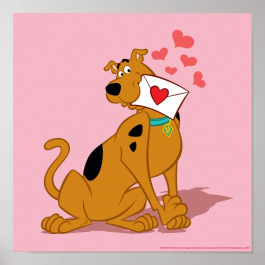 Scooby-Doo - Holding Valentijn Envelope Poster (Voorkant)