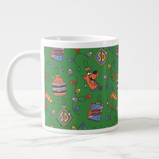 Scooby-Doo Holiday Snack Lights Pattern Extra Grote Beker (Links)