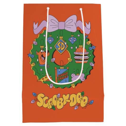 Scooby-Doo Holiday Snack Wreath Graphic Medium Cadeauzakje (Achterkant)