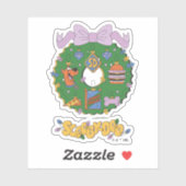 Scooby-Doo Holiday Snack Wreath Graphic Sticker (Vel)