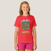 Scooby-Doo Holiday Snack Wreath Graphic T-shirt (Voorkant volledig)