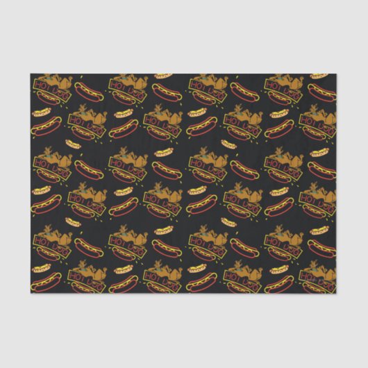 Scooby-Doo Hot Dog Neon Sign Tissuepapier (Voorkant)