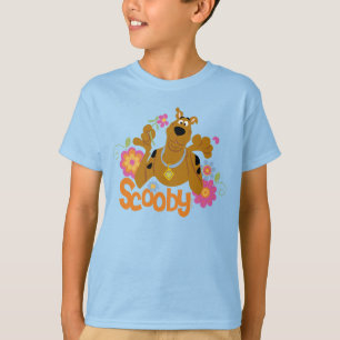 Scooby-doo in bloemen t-shirt