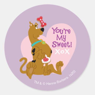 Scooby-Doo - Je bent Mijn zoete Ronde Sticker