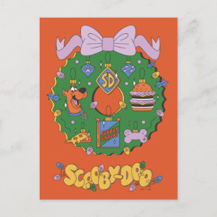 Scooby-Doo Kerst Snack Krans Grafiek Feestdagenkaart
