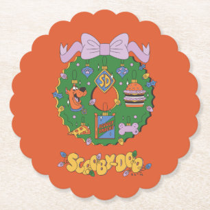 Scooby-Doo Kerst Snack Krans Grafisch Kartonnen Onderzetters