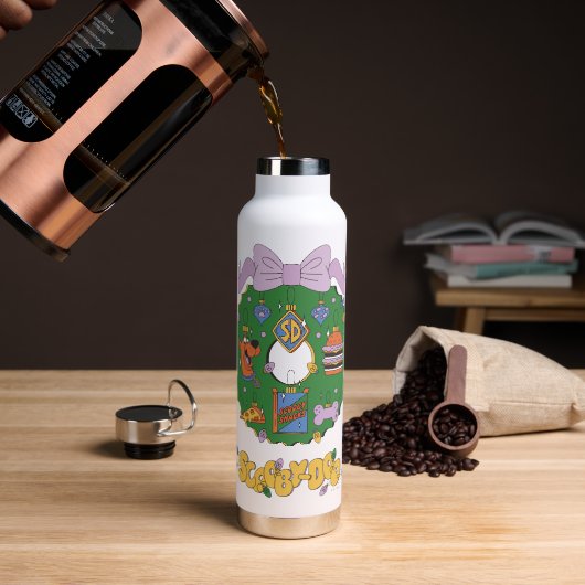 Scooby-Doo Kerst Snack Krans Grafisch Waterfles (Koffie)