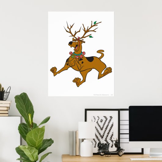Scooby-Doo Kerstfeestdag Antlers Poster (Thuiskantoor)