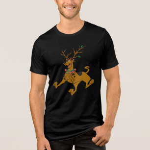 Scooby-Doo Kerstfeestdag Antlers Tri-Blend Shirt