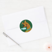 Scooby-Doo Laughing Ronde Sticker (Envelop)