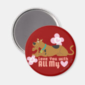 Scooby-Doo "Liefde van je met al mijn hart" Magneet (Voorkant / Achterkant)