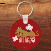 Scooby-Doo "Liefde van je met al mijn hart" Sleutelhanger (Voorkant)