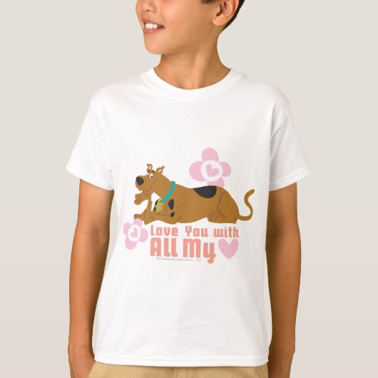 Scooby-Doo "Liefde van je met al mijn hart" T-shirt (Voorkant)