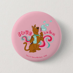Scooby-doo - Liefde zit in de lucht Ronde Button 5,7 Cm