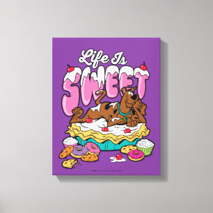 Scooby-Doo "Life Is Sweet" Canvas Afdruk