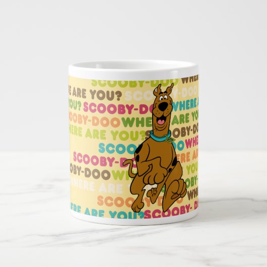 Scooby-Doo loopt "Waar ben je?" Jumbo Mok (Voorkant)