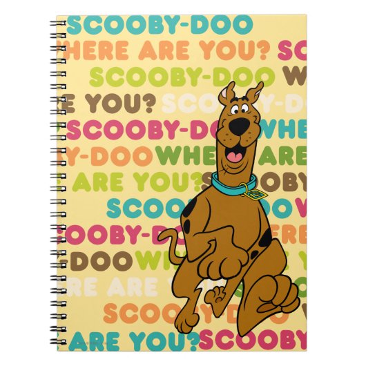 Scooby-Doo loopt "Waar ben je?" Notitieboek (Voorkant)