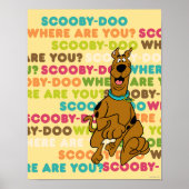 Scooby-Doo loopt "Waar ben je?" Poster (Voorkant)