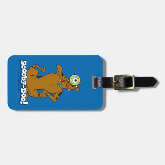 Scooby-Doo met vergrootglas Bagagelabel (Voorkant horizontaal)