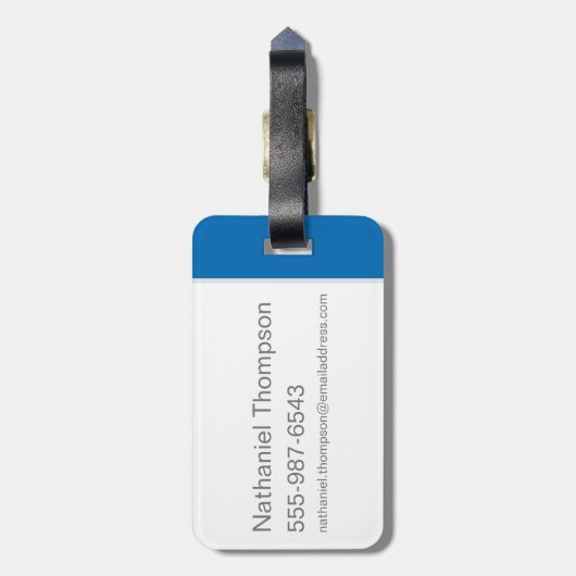 Scooby-Doo met vergrootglas Bagagelabel (Achterkant verticaal)