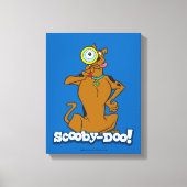Scooby-doo met vergrootglas canvas afdruk (Voorkant)