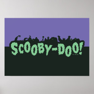 Scooby-Doo! Monster Silhouette Logo Poster