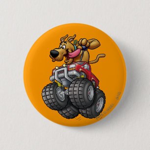 Scooby Doo-Monster Truck Ronde Button 5,7 Cm