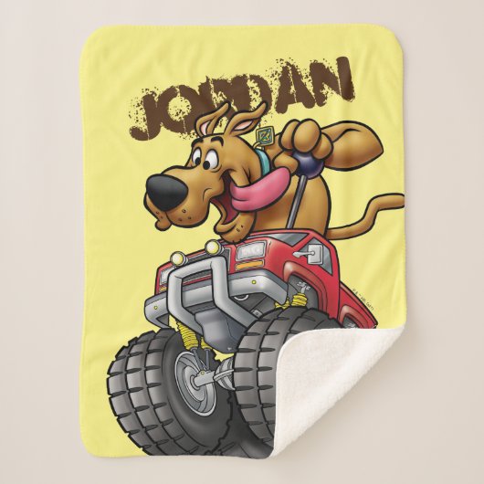Scooby-Doo Monster Truck Sherpa Deken (Voorkant)