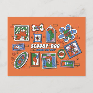 Scooby-Doo Muur van Halloween Lijstframes Briefkaart