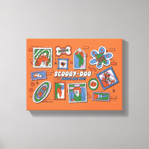 Scooby-Doo Muur van Halloween Lijstframes Canvas Afdruk
