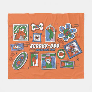 Scooby-Doo Muur van Halloween Lijstframes Fleece Deken