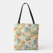 Scooby-Doo Mystery Machine Flower Pattern Draagtas (Achterkant)
