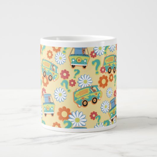 Scooby-Doo Mystery Machine Flower Pattern Extra Grote Beker (Voorkant)