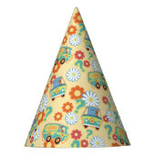 Scooby-Doo Mystery Machine Flower Pattern Feesthoedjes (Voorkant)