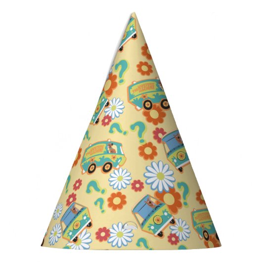 Scooby-Doo Mystery Machine Flower Pattern Feesthoedjes (Links)