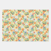 Scooby-Doo Mystery Machine Flower Pattern Inpakpapier Vel (Voorkant 2)