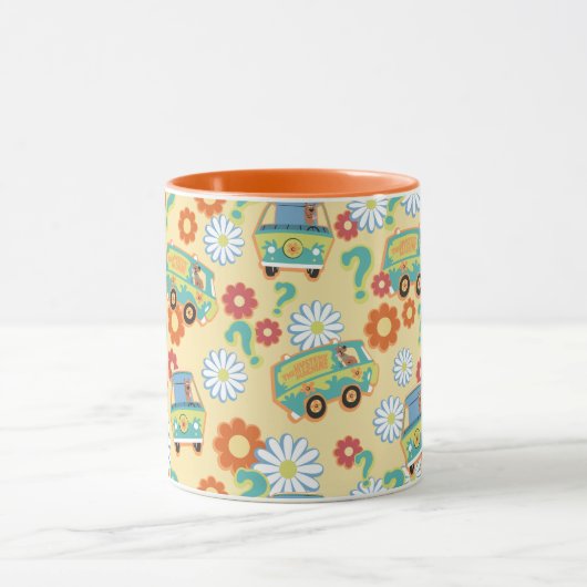 Scooby-Doo Mystery Machine Flower Pattern Mok (Midden)